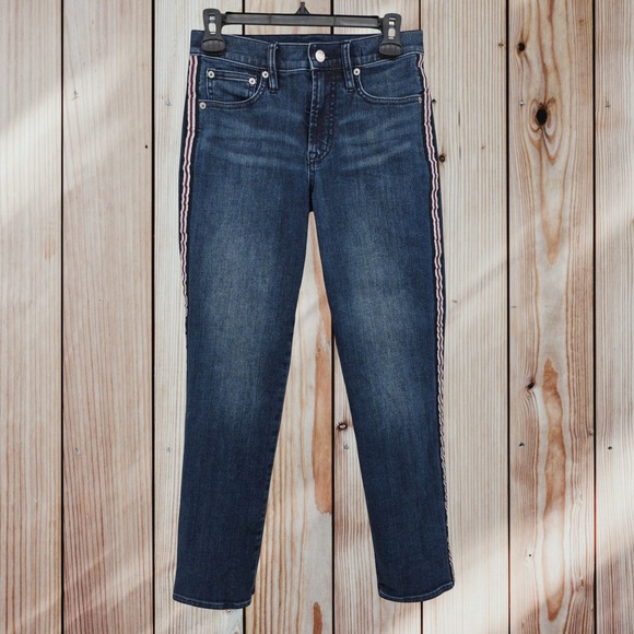 J. Crew Denim - J Crew Straight Leg Mid Rise Jeans Womens 25